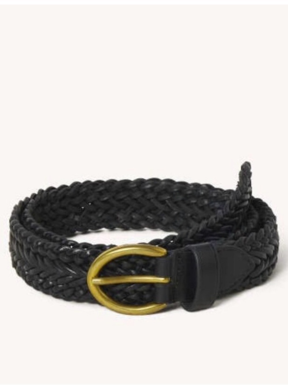 Buck Mason Braided Leather Belt 34 FLAW NWT